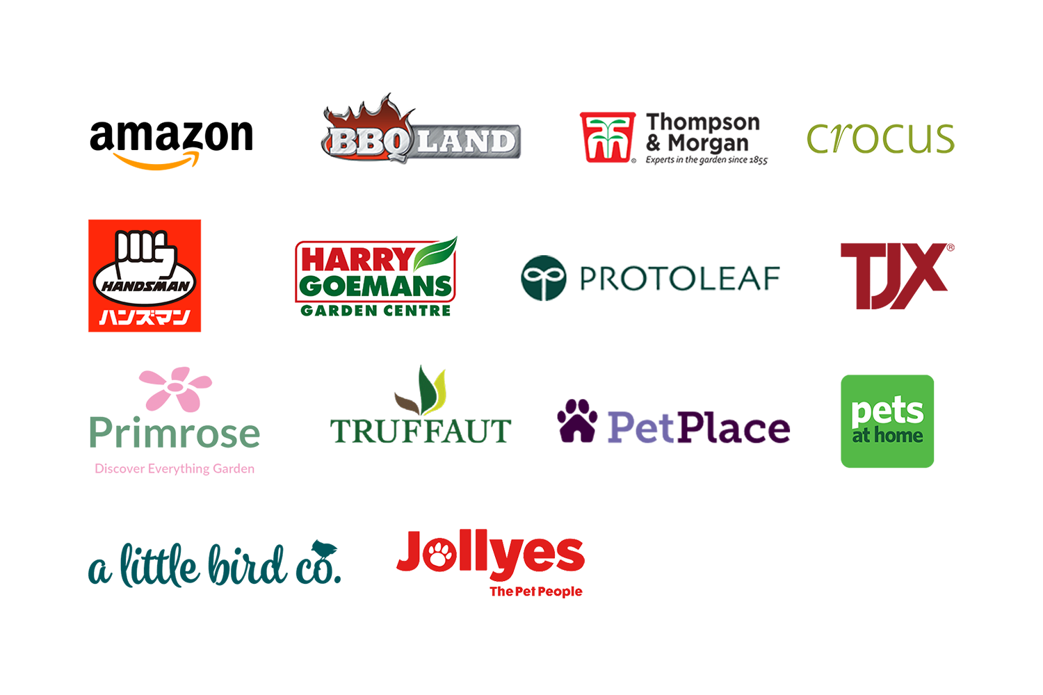Logos of Online Businesses, International Businesses and Pet Retailers visiting Glee show